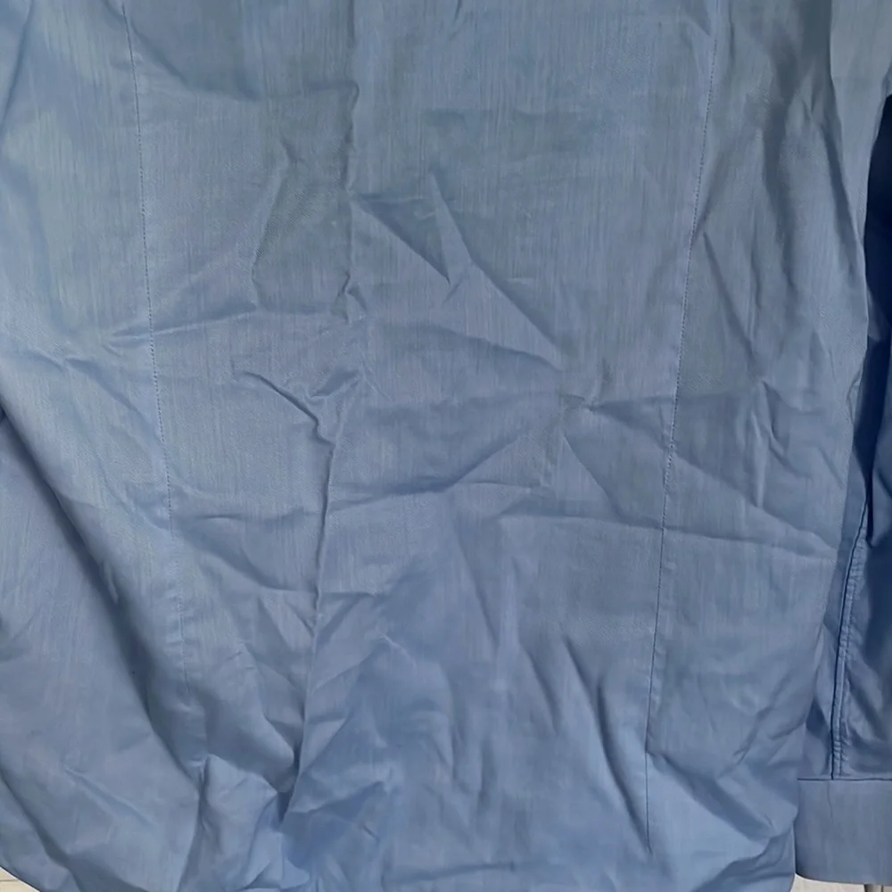 John Varvatos Star U.S.A. slim fit blue stretch cotton dress shirt sz 15 32/33